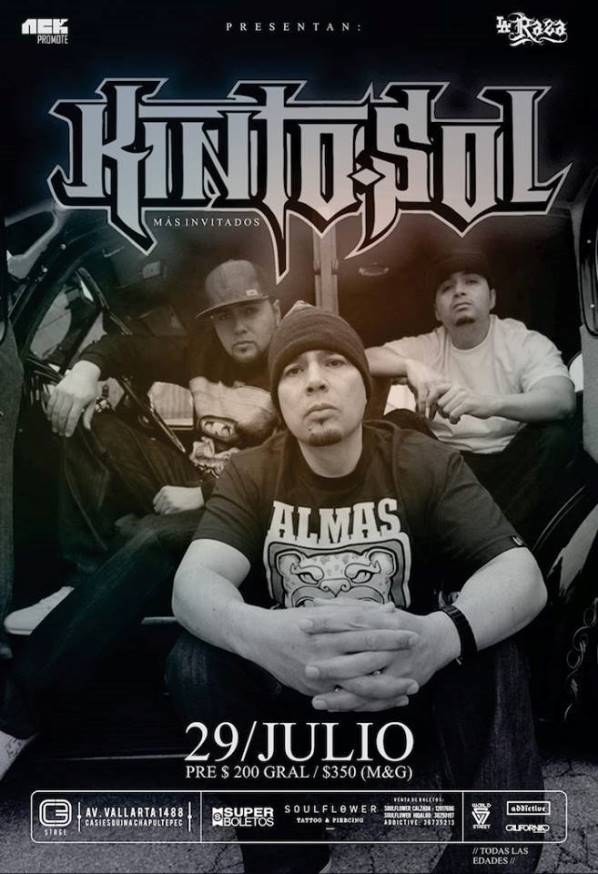 Kinto Sol en Guadalajara (Viernes 29 de julio 2016) Ritmo Urbano Magazine
